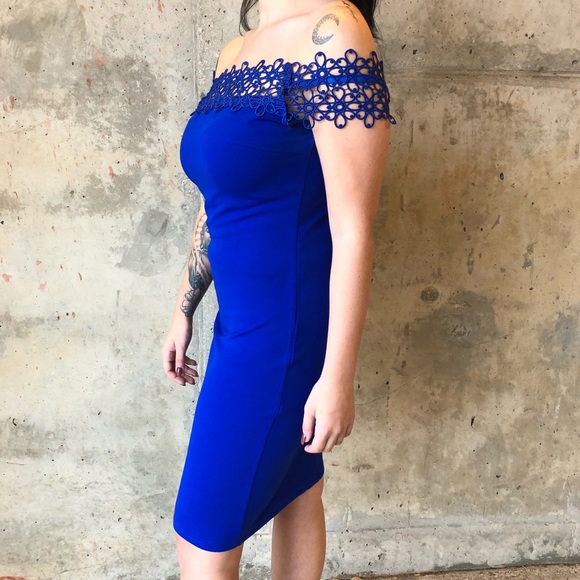 Emamoda Paris size Large sexy off shoulder dress - Picture 2 of 9